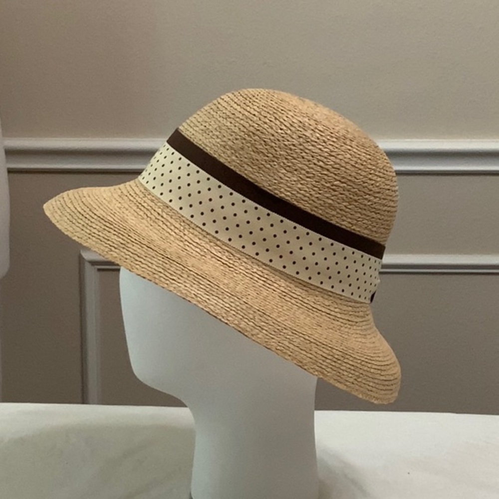 Tilley REBECCA R2 Raffia hat-Natural/Ivory/Brown - Picture 2 of 14